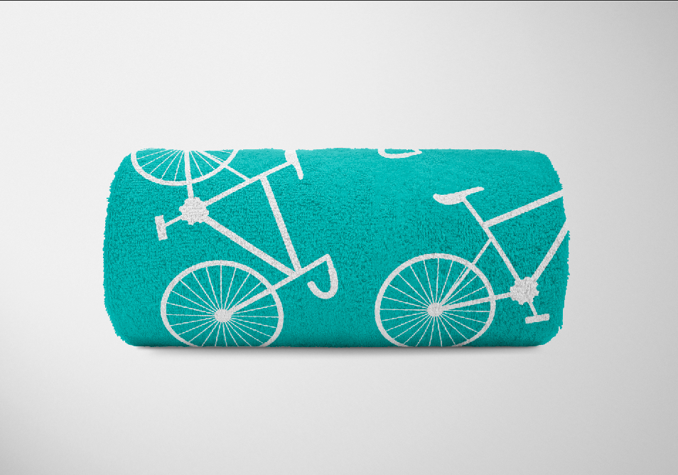 Ręcznik kolarski - celeste rowery